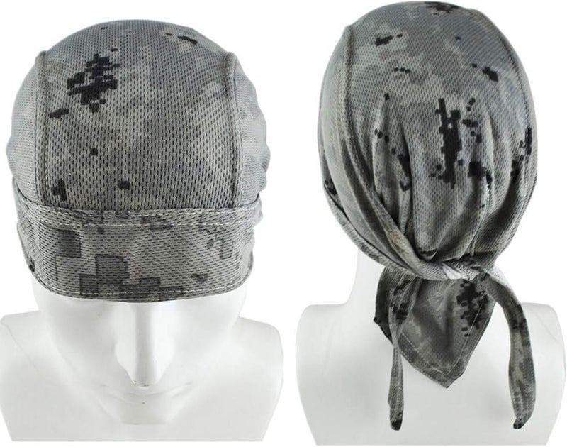 GUIFIER 4 Pack Do Rag/Dew Rag Beanie Cap Hat Chemo Cap Skull Cap for Men and Women - Image 4